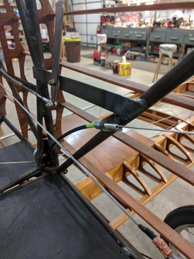 termination bracket in cockpit