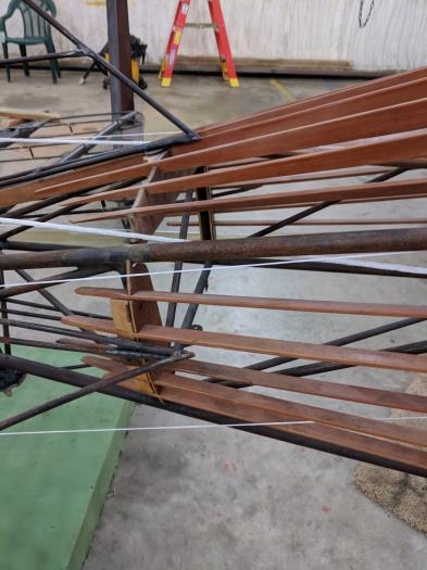 rerouted strings(cables)