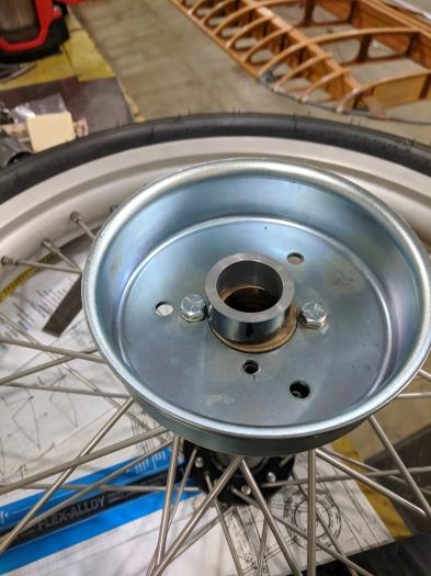 drum assembled to wheel