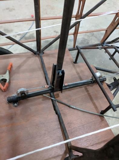 cables installed on control stick