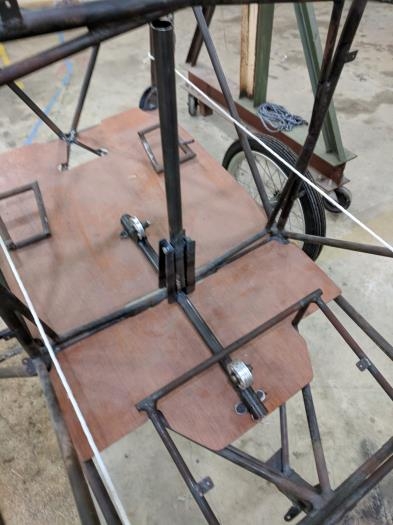 overview of control stick mounting