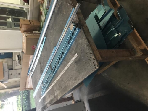 Larger pieces on rolling table