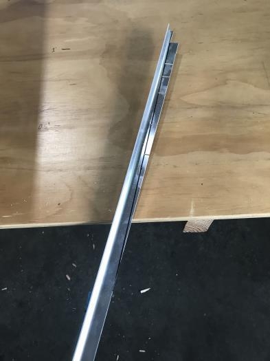 First cuts with new saw, much faster.