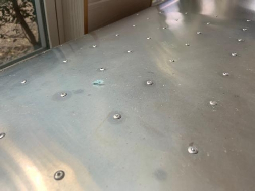 Rivets in Gas Tank Supports