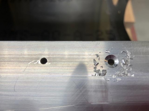 Countersink in D-Spar