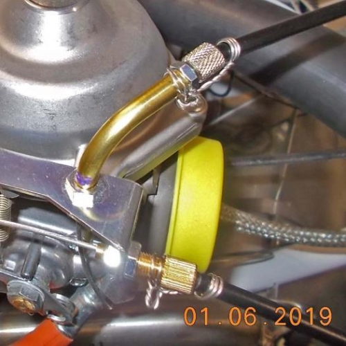 Throttle/choke safety wired