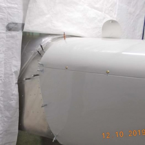 Cowling clecoed to fuselage