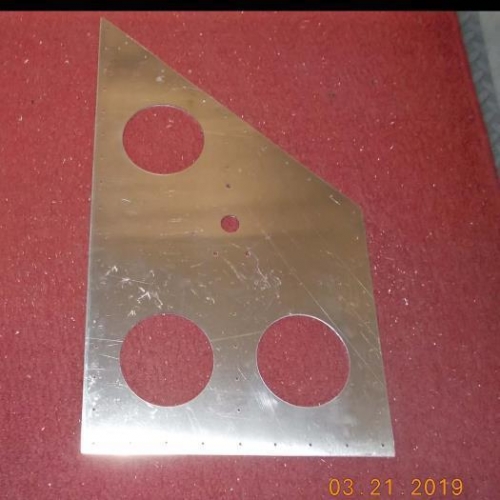Comm antenna backing plate