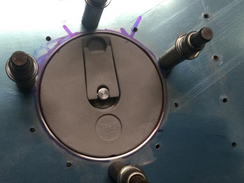 Right Fuel Cap Hole Modified and Match Drilled