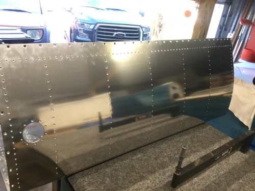 Dimpled Right Fuel Tank Skin