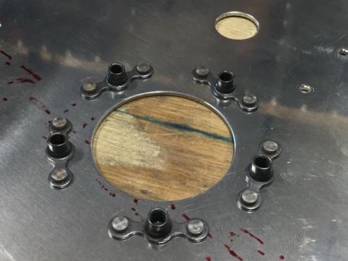 Installed Nutplates on T-408