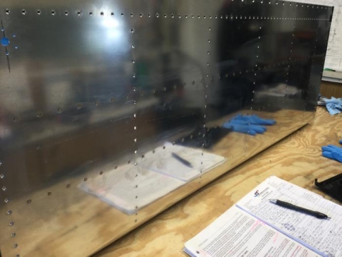 Outside View of First seven Stiffeners