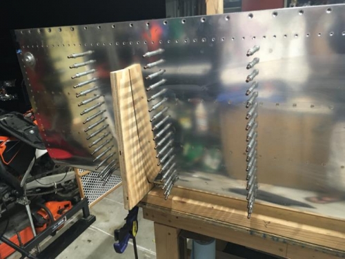 Ribs 2-4 Sealed and Clecoed