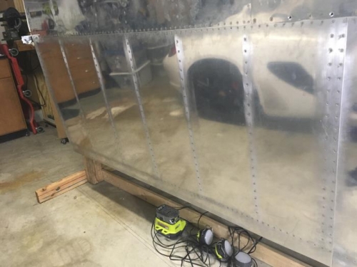 Finished Top Skins Left Wing