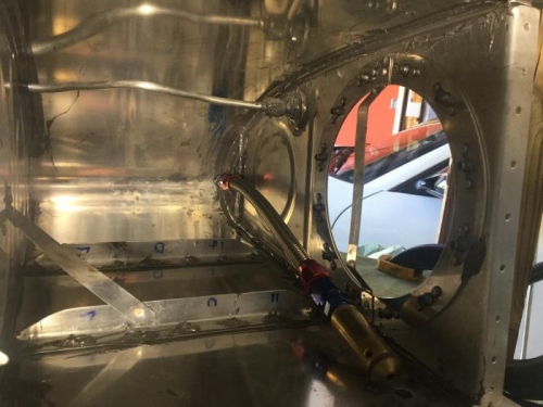 Rib #1 installed with vent and pickup