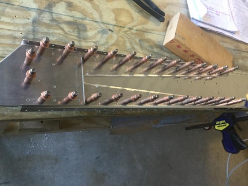 Righ Wing Fork and Doubler Final Drilled