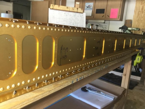 Nutplates All Installed - Left Wing