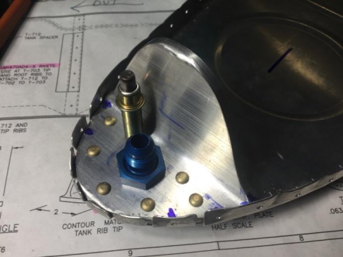 Nose Rib with Fuel Pickup Fitting