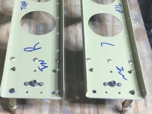 Aileron Reinforcement Plates Riveted