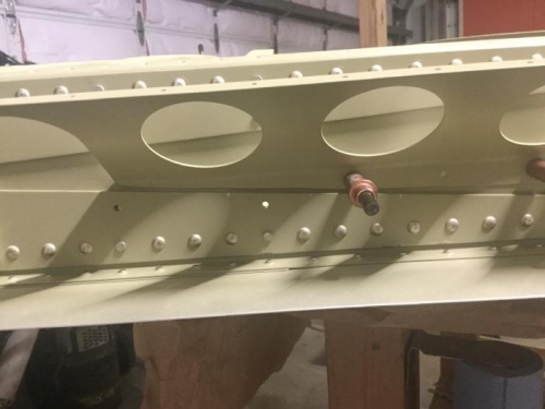 Flap Brace Clecoed in Place