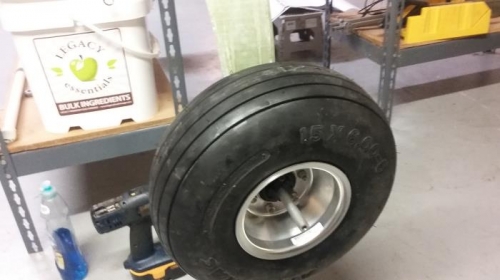 right wheel installed