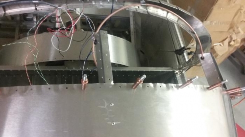 dimpled skin & flanges for top arch skin