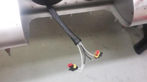 installed sleeve and connectors