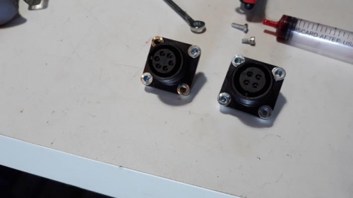 rivnuts installed in connectors