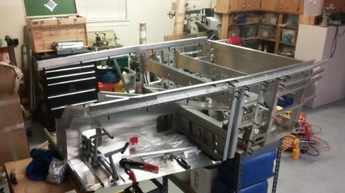 Test fitting top rails