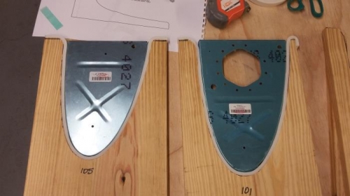 Added foam rubber and test fit ribs