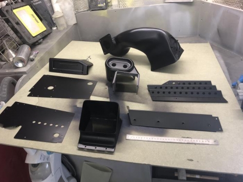 Parts ready for hydro-dipping