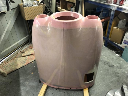 Epoxy coating the cowling