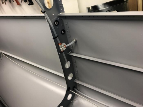 Pitot static lines installed