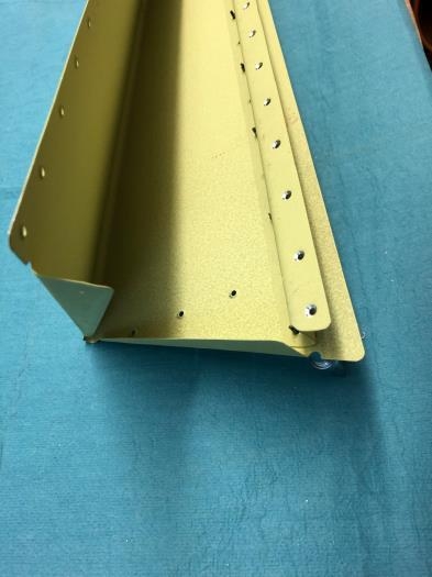 Trim tab spar fitted