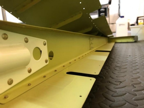 front spar prior to skin fixing