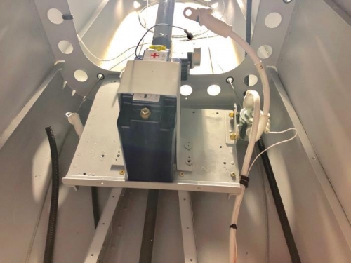 Avionics shelf fitted.