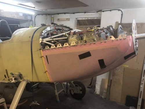 Lower cowling attached