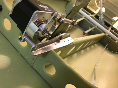 Pitch servo installation started