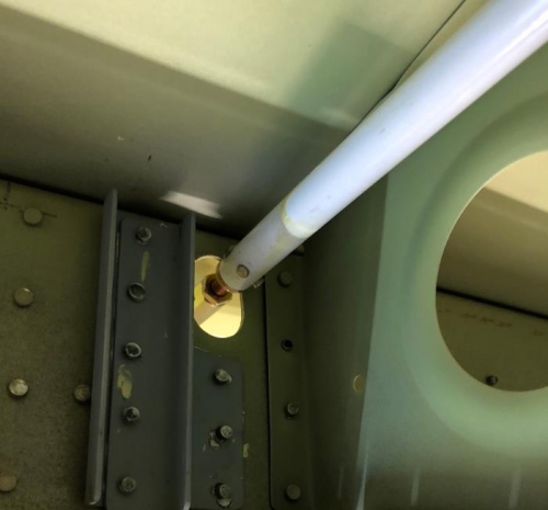 Aileron hinge bracket service bulletin done.