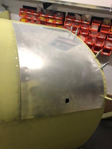 Front baggage door fitted