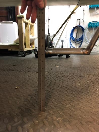 Clearance without the tailwheel assembly