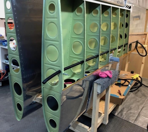 Conduit fitted to port wing