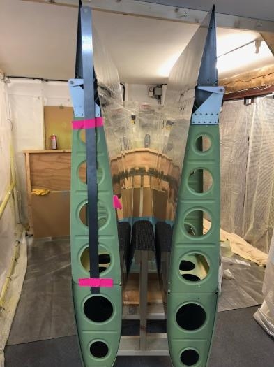 Aileron and wing tooling holes aligned