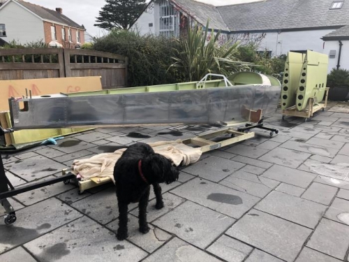 Betsy guarding the RV8!