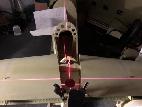 laser cross hairs make alignmment easy