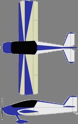 Rough origional plan of painted wings, polished and painted body.