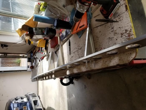 Drilled/Clecoed rear ribs in place