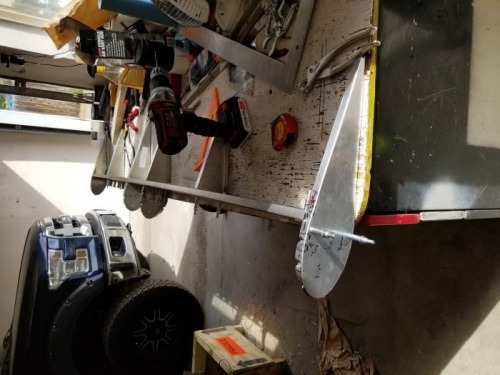 Drilled/clecoed tip ribs in place on main spar