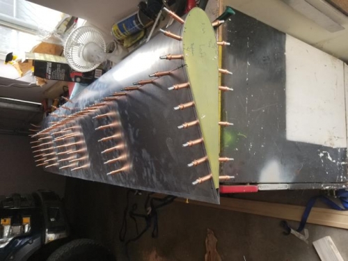 Trailing edge trimmed up