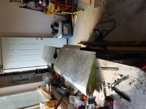 Riveted the trailing edge on pilot side